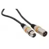 RockCable przewd mikrofonowy  - XLR (male) / XLR (female), color coded - 3 m / 9.8 ft.