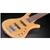 RockBass Corvette Basic 5-str. Natural Transparent Satin, Fretted gitara basowa