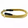 RockCable kabel instrumentalny - angled TS (6.3 mm / 1/4), gold - 3 m / 9.8 ft.