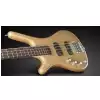 RockBass Corvette Premium 4-String, Natural Transparent High Polish, Active, Fretted, Lefthand gitara basowa