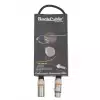 RockCable przewd mikrofonowy  - XLR (male) / XLR (female), color coded - 0.5 m / 1.6 ft.