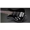 RockBass Streamer LX 5-str. Black Solid High Polish, Active, Fretted, Lefthand gitara basowa