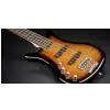 RockBass Corvette Classic 4-String, Almond Sunburst Transparent High Polish, Active, Fretted, Lefthand gitara basowa