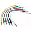 RockCable Patch Cable - straight TS (6.3 mm / 1/4), multi-color, 6 pcs. - 30 cm / 11 13/16