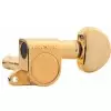 Grover Mini Rotomatics Guitar Machine Heads, Gold / 3 + 3 klucze gitarowe