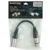 RockCable Patch Cable - XLR (male) to XLR (female) - 15 cm