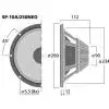 Monacor SP-10A/250NEO głośnik 250W rms, 8 Ohm Monacor SP-10A/250NEO głośnik 250W rms, 8 Ohm
