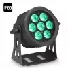 Cameo  FLAT PRO 7 IP65 - 7 x 10 W FLAT LED Outdoor RGBWA PAR - reflektor LED w czarnej obudowie IP65
