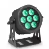 Cameo CLPFLATPRO7 - 7 x 10 W FLAT LED RGBWA PAR w czarnej obudowie