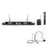 LD Systems U505 HBH2 mikrofon bezprzewodowy podw�jny, nadajnik dor�czny i nag�owny