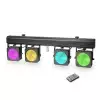 Cameo CLMPARCOB1SET2 Zestaw owietleniowy RGB COB LED 4 x 30 W z walizk transportow, poczwrnym pedaem i statywem 