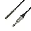 Adam Hall Cables K4 BOV 0300 - Przeduacz suchawkowy gniazdo jack stereo 6,3 mm - wtyczka jack stereo 6,3 mm, 3 m