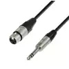 Adam Hall Cables K4 BFV 0500 - przewd mikrofonowy REAN XLR eskie - jack stereo 6,3 mm, 5 m