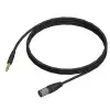 Adam Hall Cables REF 724 150 - przew�d mikrofonowy XLR m�skie - jack stereo 6,3 mm, 1,5 m