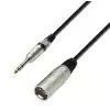 Adam Hall Cables K3 BMV 0300 - przewd mikrofonowy XLR mskie - jack stereo 6,3 mm, 3 m