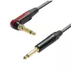 Adam Hall Cables K5 IRP 0300 SP - Kabel instrumentalny Neutrik silentPLUG jack mono 6,3 mm wtyczka k�towa - jack mono 6,3 mm, 3 m