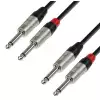 Adam Hall Cables K4 TPP 0150 - Kabel audio REAN 2 x jack mono 6,3 mm - 2 x jack mono 6,3 mm, 1,5 m