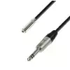 Adam Hall Cables K4 BYV 0600 - Przeduacz suchawkowy gniazdo jack stereo 3,5 mm - wtyczka jack stereo 6,3 mm, 6 m