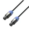 Adam Hall Cables K3 S215 SS 0500 - przewd gonikowy 2 x 1,5 mm2 standardowe zcze gonikowe 4-stykowe - standardowe zcze gonikowe 4 stykowe, 5 m