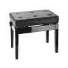 K&M 13995-400-21 ława do pianina, czarny połysk, siedzisko czarna skóra K&M 13995-400-21 ława do pianina, czarny połysk, siedzisko czarna skóra