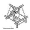 DuraTruss DT 43/2- T43-UTD T-joint element konstrukcji aluminiowej + d�
