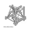 DuraTruss DT 43/2-C61-XUD X-joint element konstrukcji aluminiowej + g�ra + d�