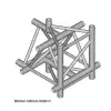 DuraTruss DT 43/2-T51-TUD T-joint element konstrukcji aluminiowej + g�ra + d�