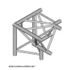 DuraTruss DT 43/2-C33-DLDR apex element konstrukcji aluminiowej + d� + prawo