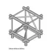 DuraTruss DT 44/2-C51-XD X-joint element konstrukcji aluminiowej + d