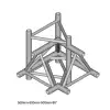 DuraTruss DT 43/2-C45-LUDL element konstrukcji aluminiowej, narożnik + góra + dół + lewo DuraTruss DT 43/2-C45-LUDL element konstrukcji aluminiowej, narożnik + góra + dół + lewo