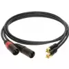 Klotz kabel 2xRCA / 2xXLRm 3m