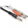 Hosa STP-203 kabel insertowy TRS 6.35 - 2 x TS 6.35, 3m Hosa STP-203 kabel insertowy TRS 6.35 - 2 x TS 6.35, 3m