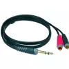 Klotz AY3 0300 kabel TRS / 2xRCA  3m