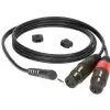 Klotz kabel mini TRS / 2xXLRf 1m