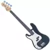 Vintage LV4BB gitara basowa, lewor�czna, kolor czarny