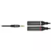 IK Multimedia iLine OJS przej�ci�wka mini jack stereo 3.5mm - 2 x gniazdo jack mono 6.35mm, d�. 60cm