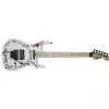 Charvel Warren DeMartini USA Signature Frenchie, Maple Fingerboard, Snow White with Frenchie Graphic gitara elektryczna