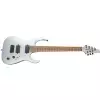 Jackson USA Signature Misha Mansoor Juggernaut HT7, Caramelized Flame Maple Fingerboard, Satin Silver gitara elektryczna