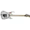 Charvel Warren DeMartini USA Signature Frenchie, Maple Fingerboard, Snow White with Frenchie Graphic gitara elektryczna