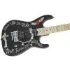 Charvel Warren DeMartini USA Signature Frenchie, Maple Fingerboard, Gloss Black with Frenchie Graphic gitara elektryczna