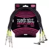 Ernie Ball 6076  kabel gitarowy 0,46 m (3 pack)