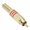 Adam Hall Connectors 7623 RED - Wtyczka cinch, poz�acana, czerwona