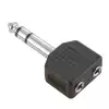 Adam Hall Connectors 7545 - Adapter typu Y 2 x jack stereo 3,5 mm eski na jack stereo 6,3 mm mski