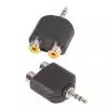 Adam Hall Connectors 7550 - Adapter typu Y 2 x cinch mono eskie na jack stereo 3,5 mm mski