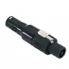 Adam Hall Connectors 7866 - Adapter standardowe złącze głośnikowe, 4-stykowe na XLR męskie Adam Hall Connectors 7866 - Adapter standardowe złącze głośnikowe, 4-stykowe na XLR męskie