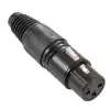 Adam Hall Connectors 7849 - Wtyczka XLR, eska, czarna