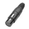 Adam Hall Connectors 7885 - Wtyczka XLR eska, 5-stykowa, czarna