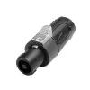 Adam Hall Connectors 7902 - Standard Speaker Connector 4-pole black / dark grey