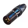 Neutrik NC3MXX-B CRYSTAL złącze kablowe męskie, czarne złocone, kryształy Swarovski Neutrik NC3MXX-B CRYSTAL złącze kablowe męskie, czarne złocone, kryształy Swarovski