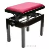 MStar Sonata �awa do pianina, kolor: czarny po�ysk, siedzisko bordo welur